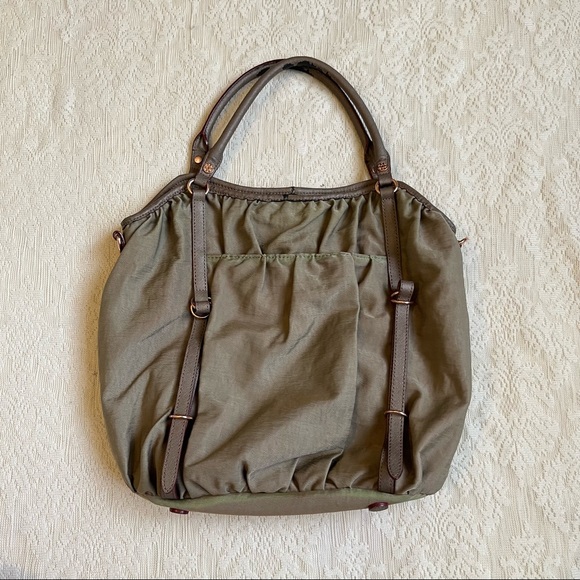 MZ Wallace Handbags - MZ Wallace Olive nylon shoulder tote bag